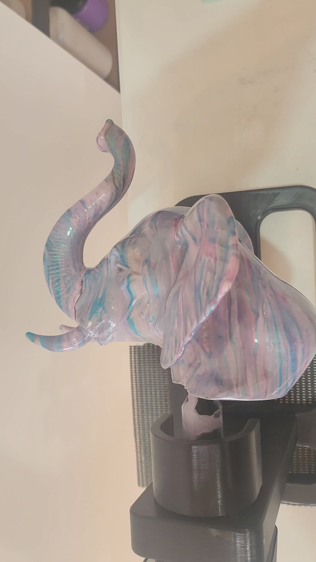 Elephant resin finish