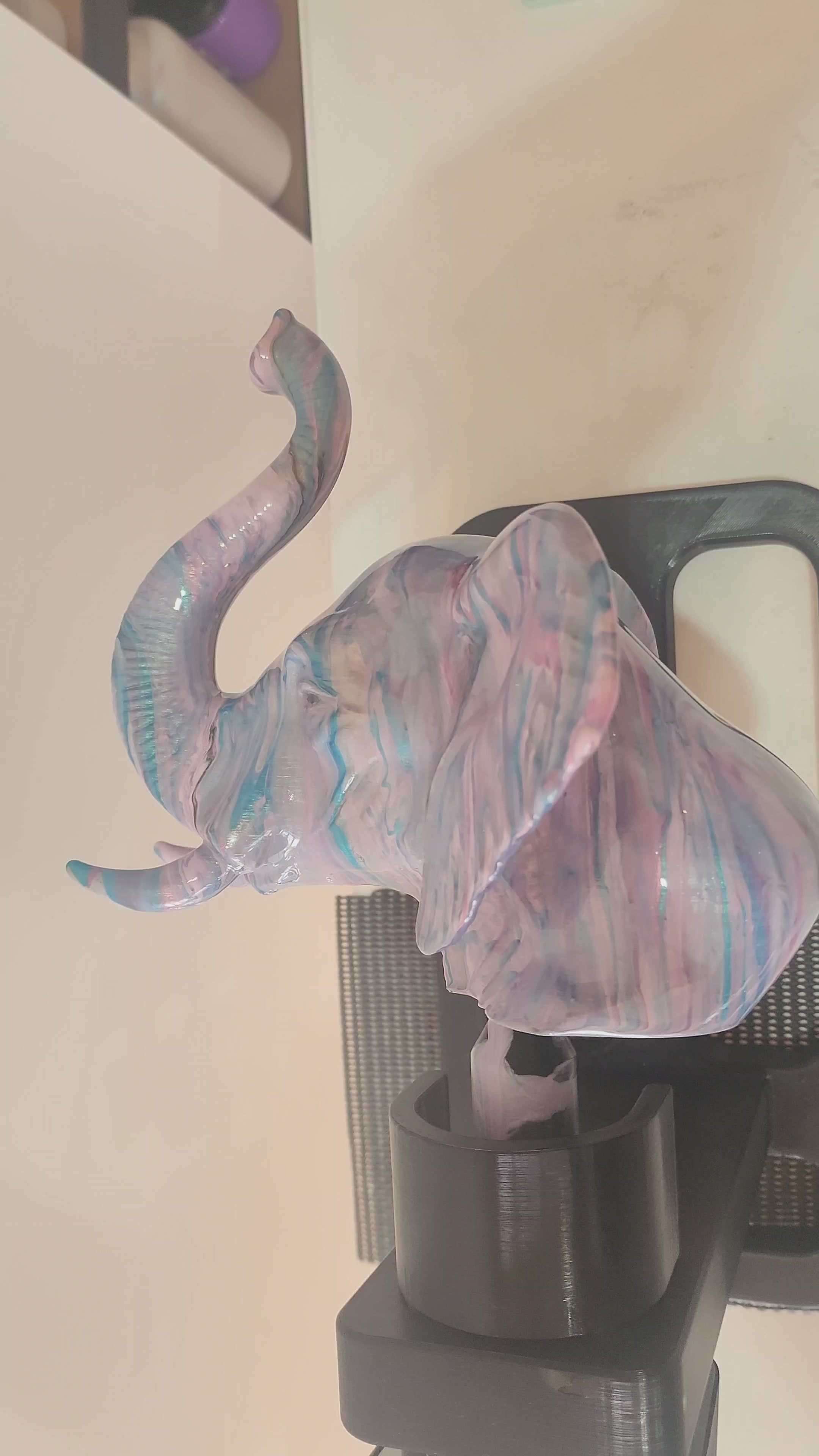 Elephant resin finish