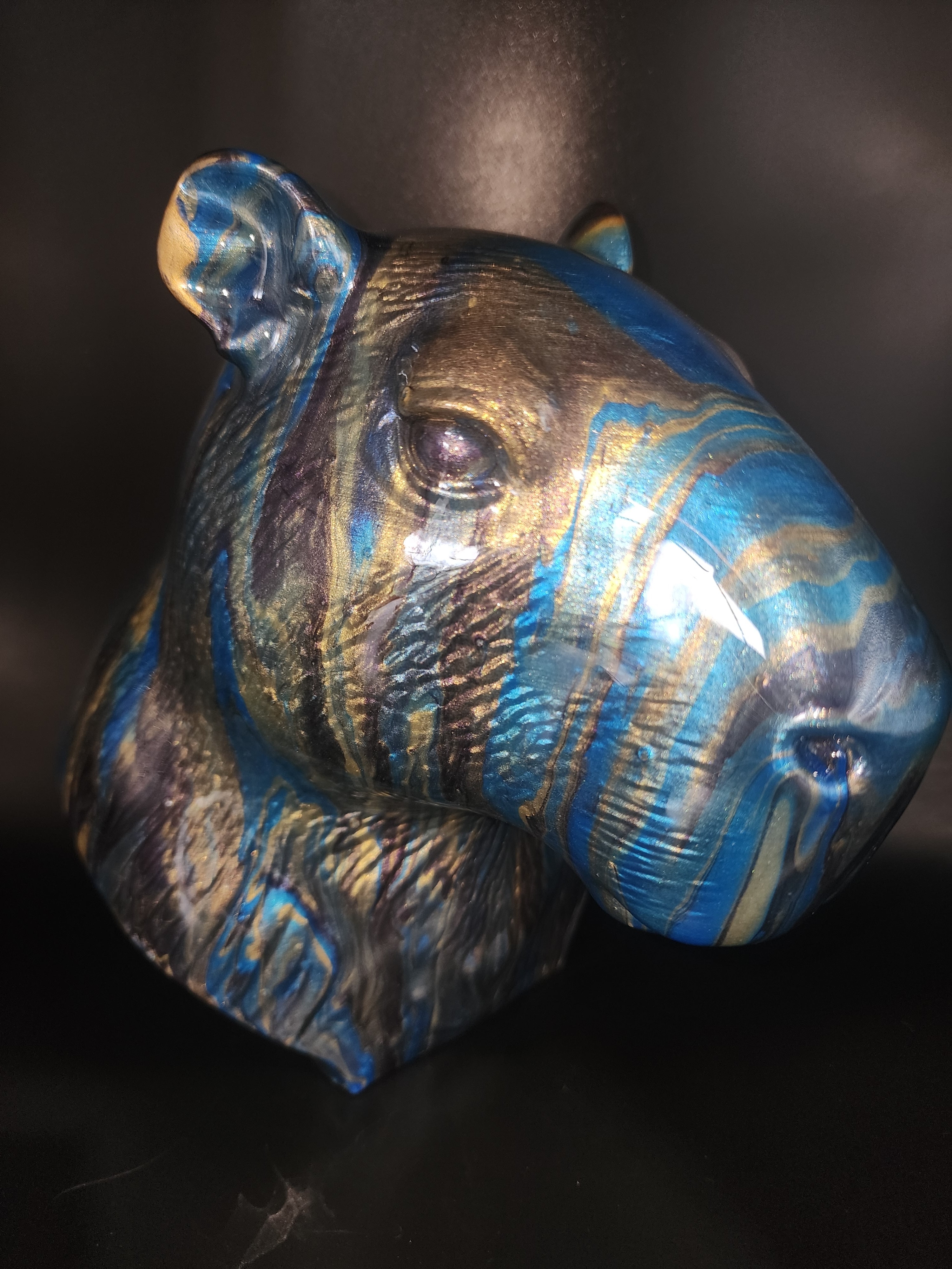Capybara resin finish