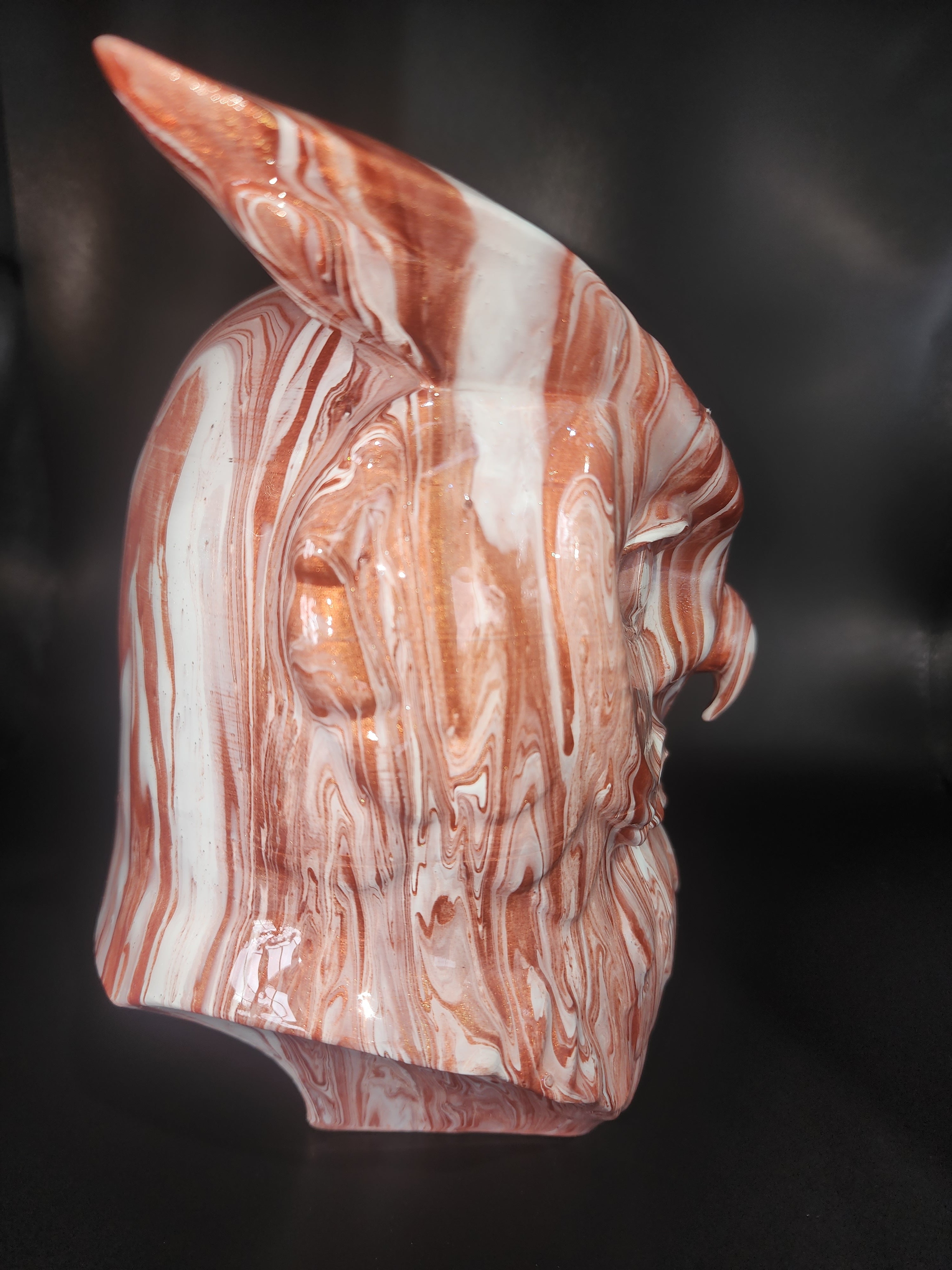 Owl resin finish