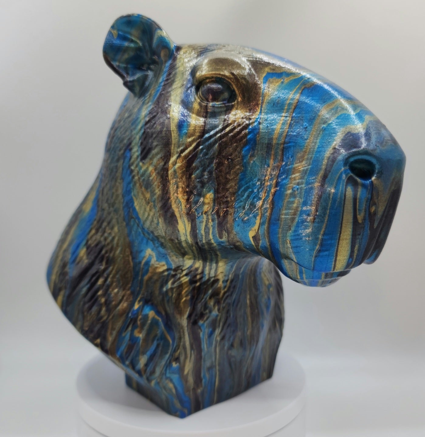 Capybara resin finish