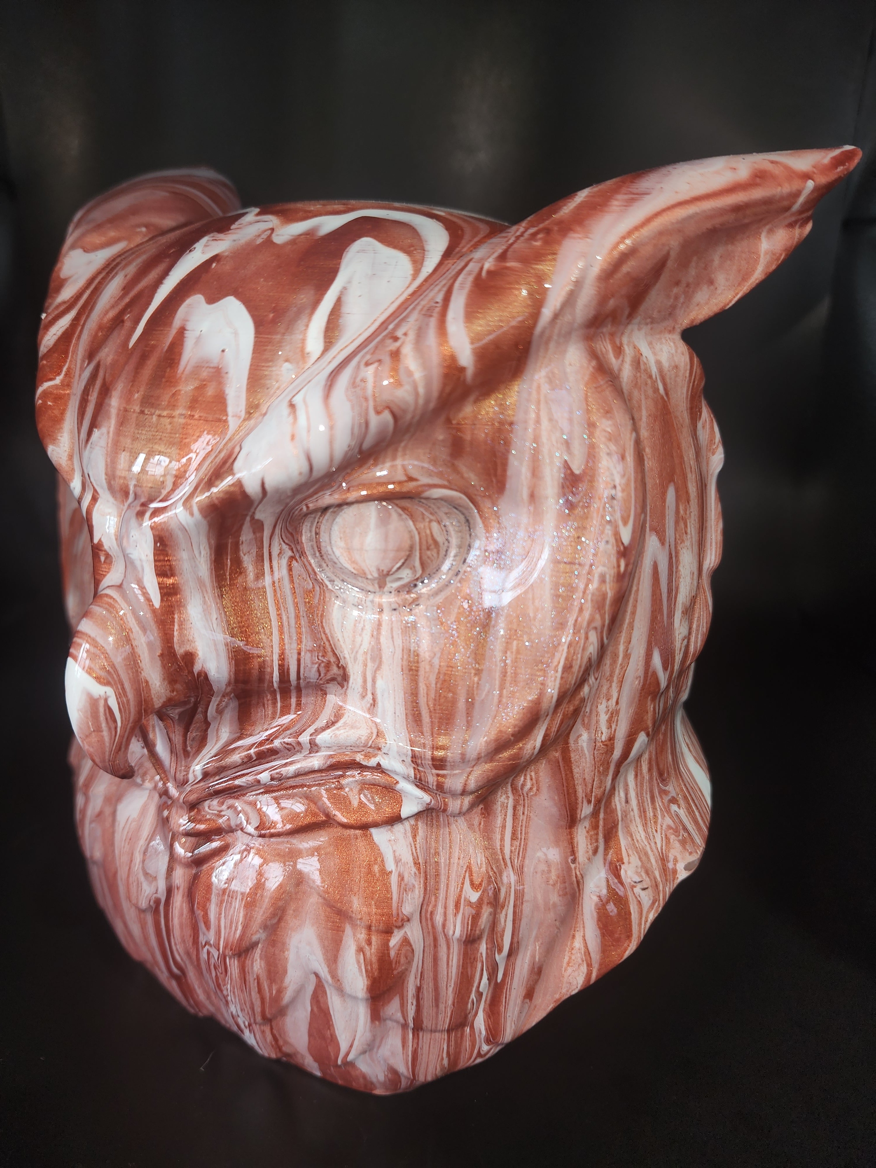 Owl resin finish