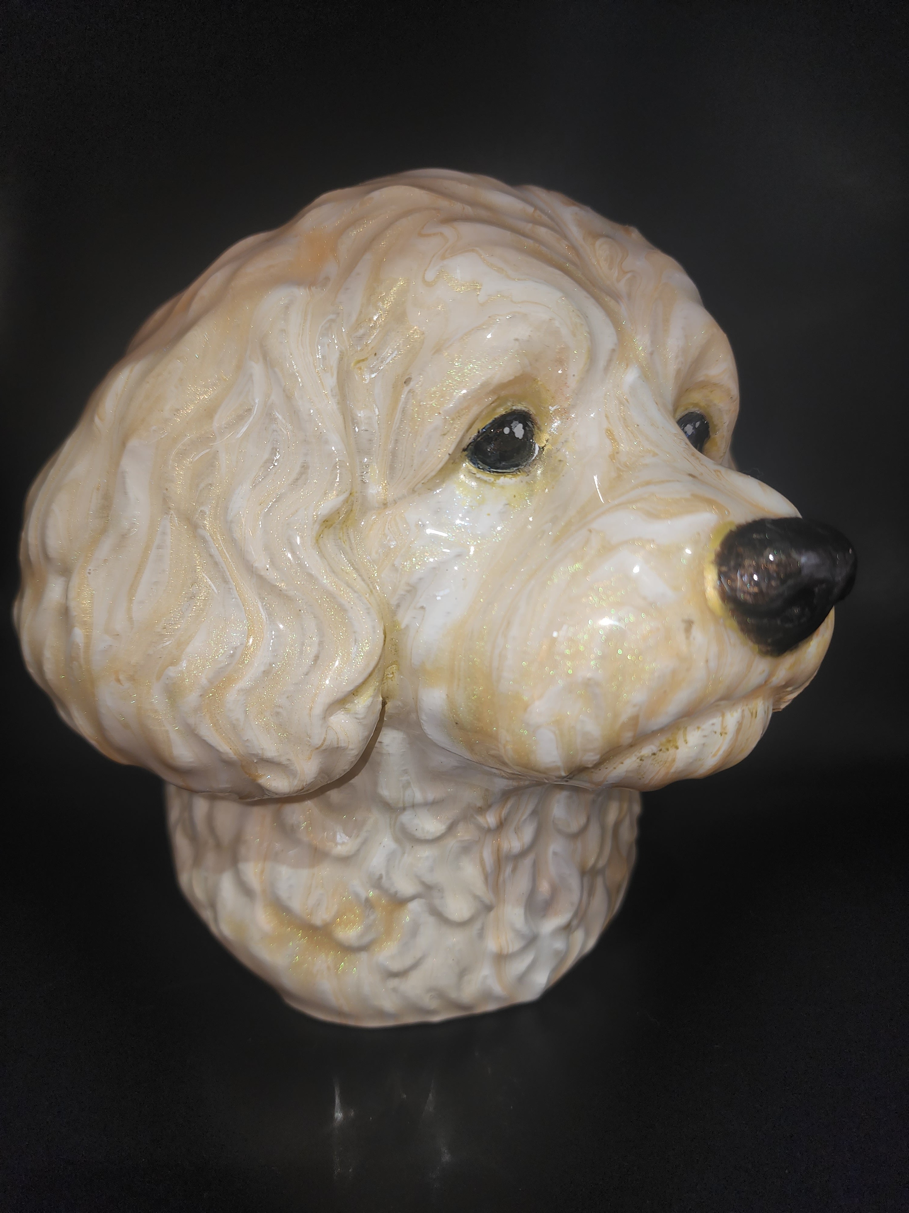 Cavapoo resin finish