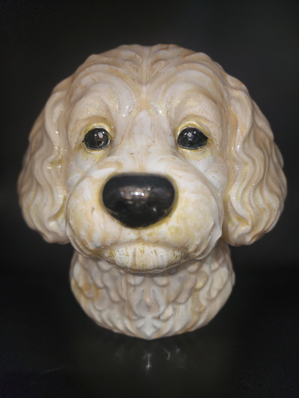 Cavapoo resin finish
