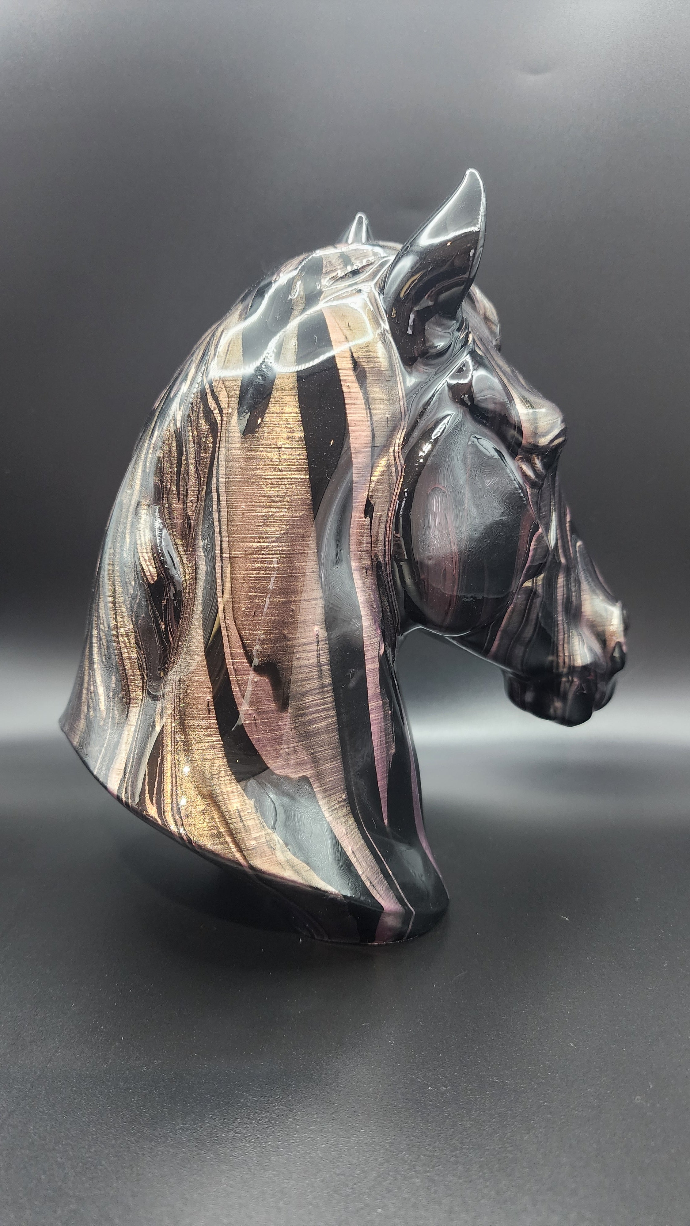 Horse resin finish