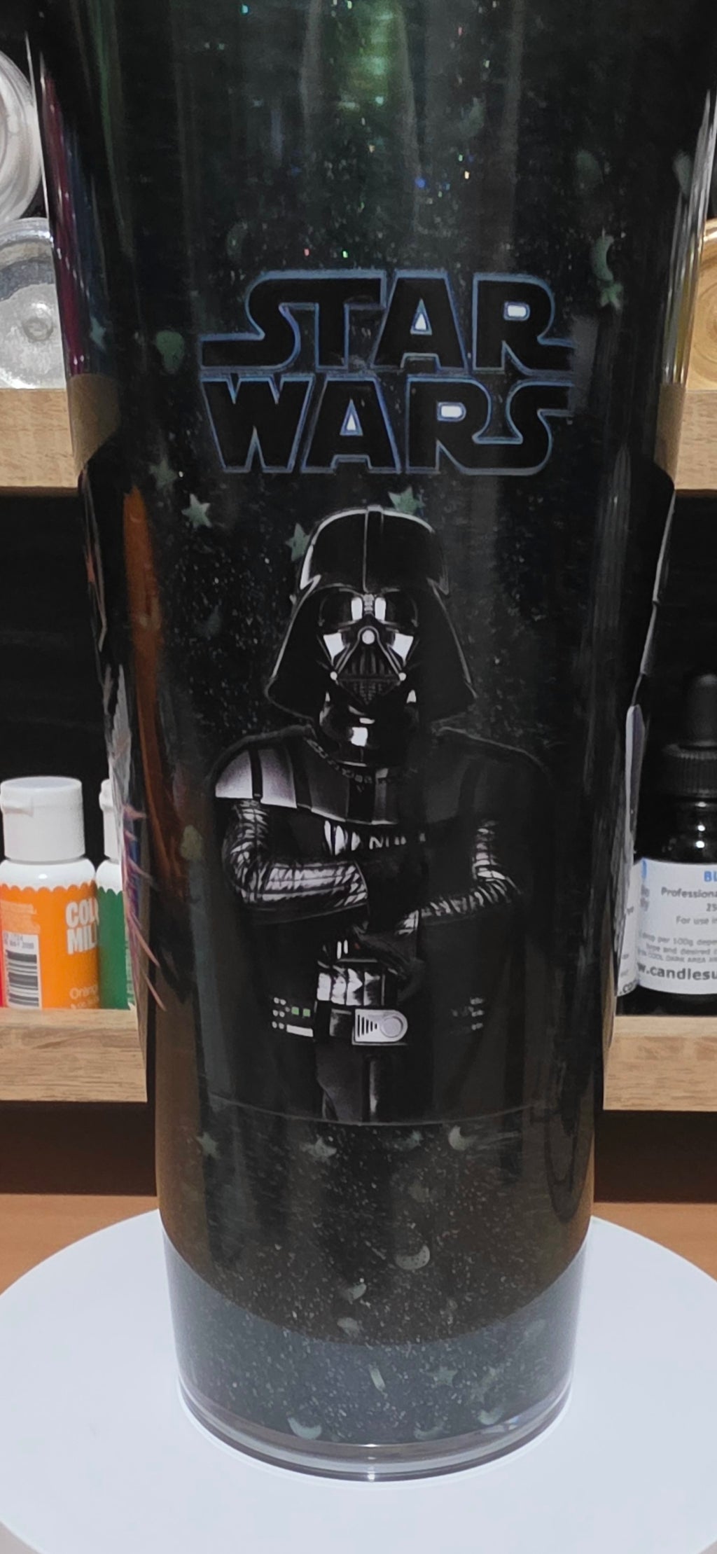 Premade 24oz StarWars snowglobe tumbler