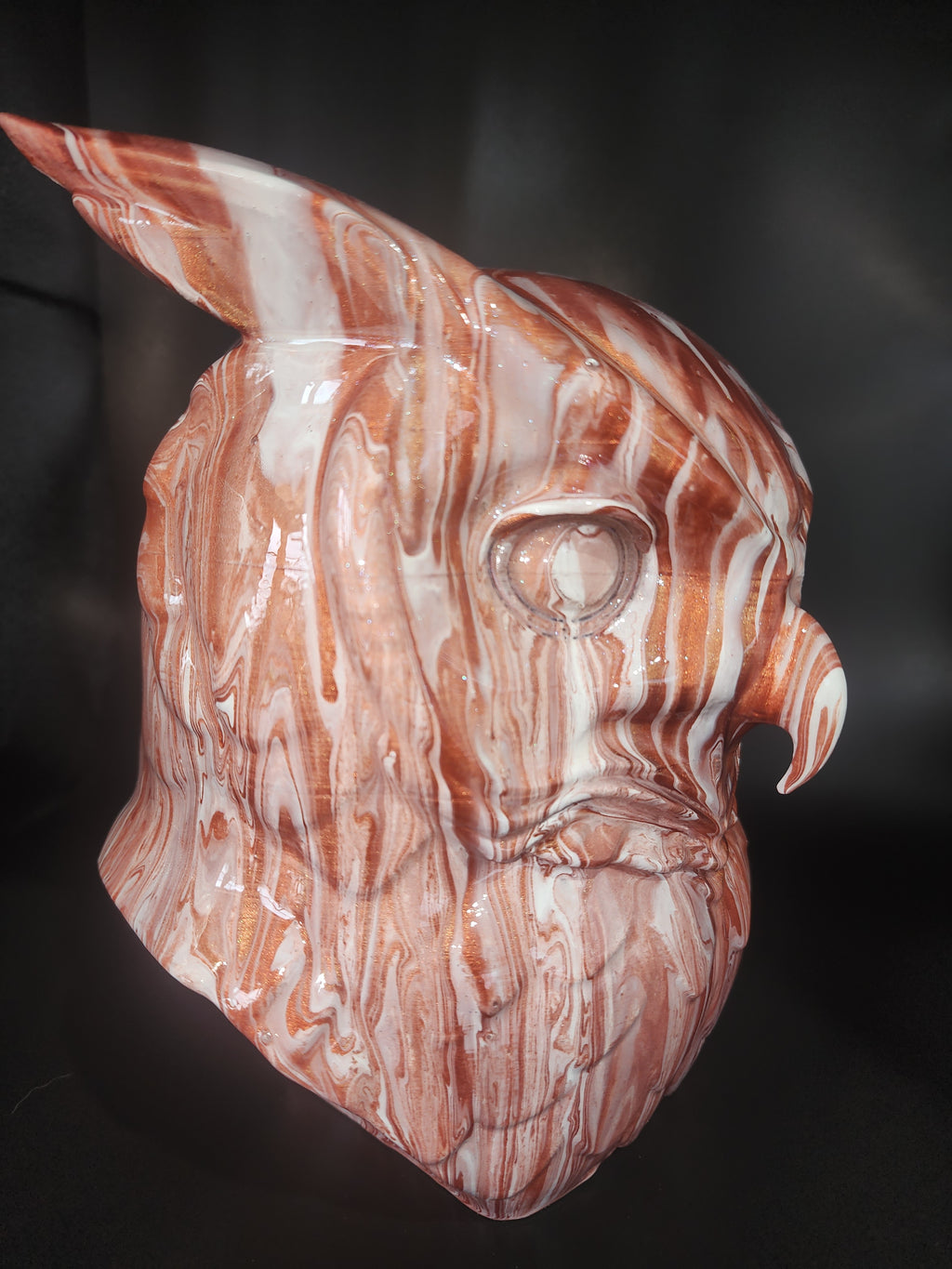 Owl resin finish