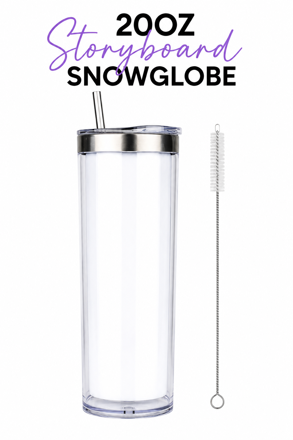 20oz Storyboard acrylic snow globe (resined inside snow globe wall stunning)