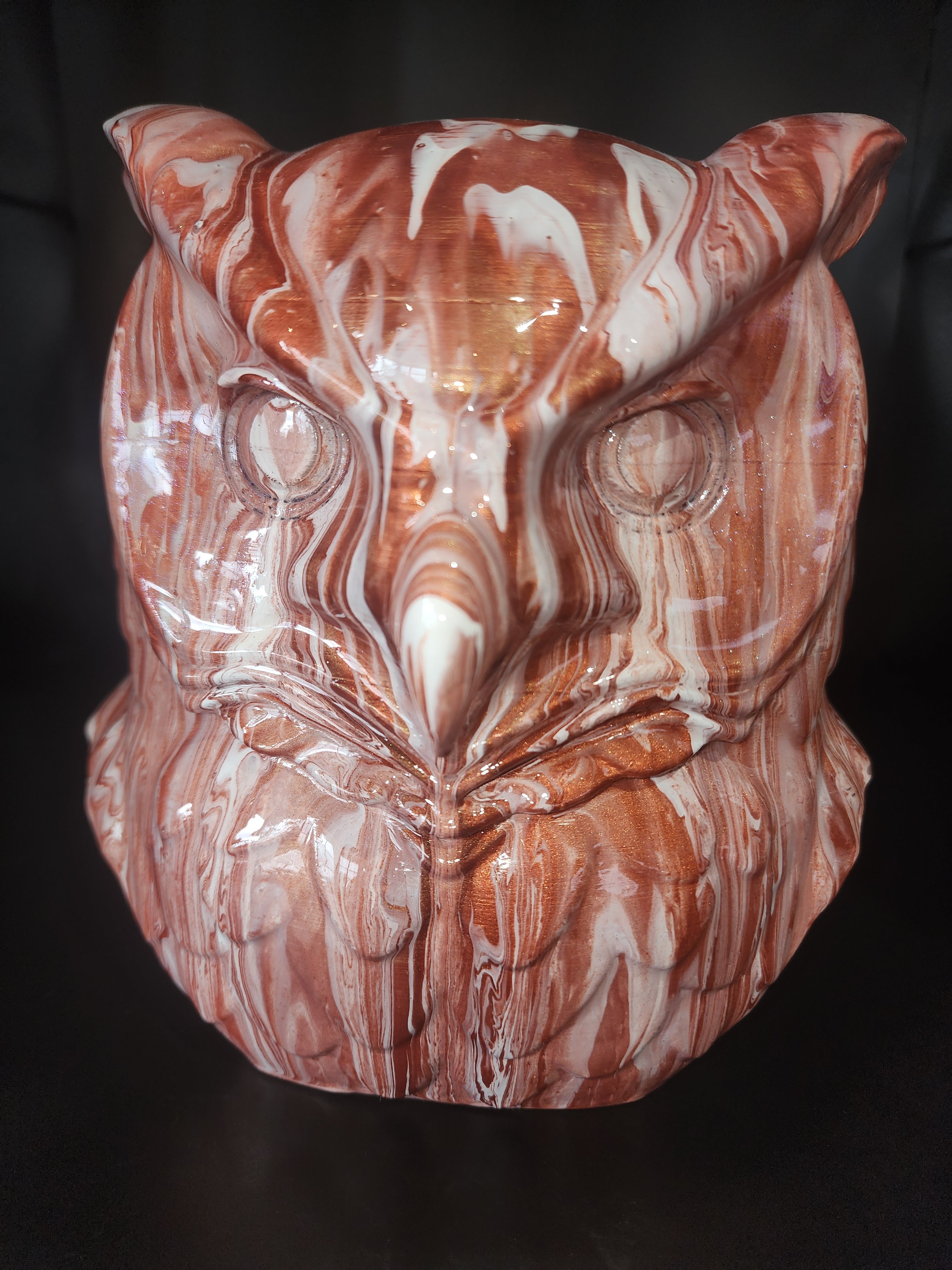 Owl resin finish