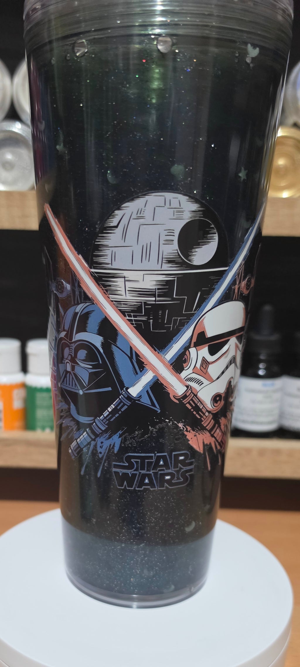 Premade 24oz StarWars snowglobe tumbler