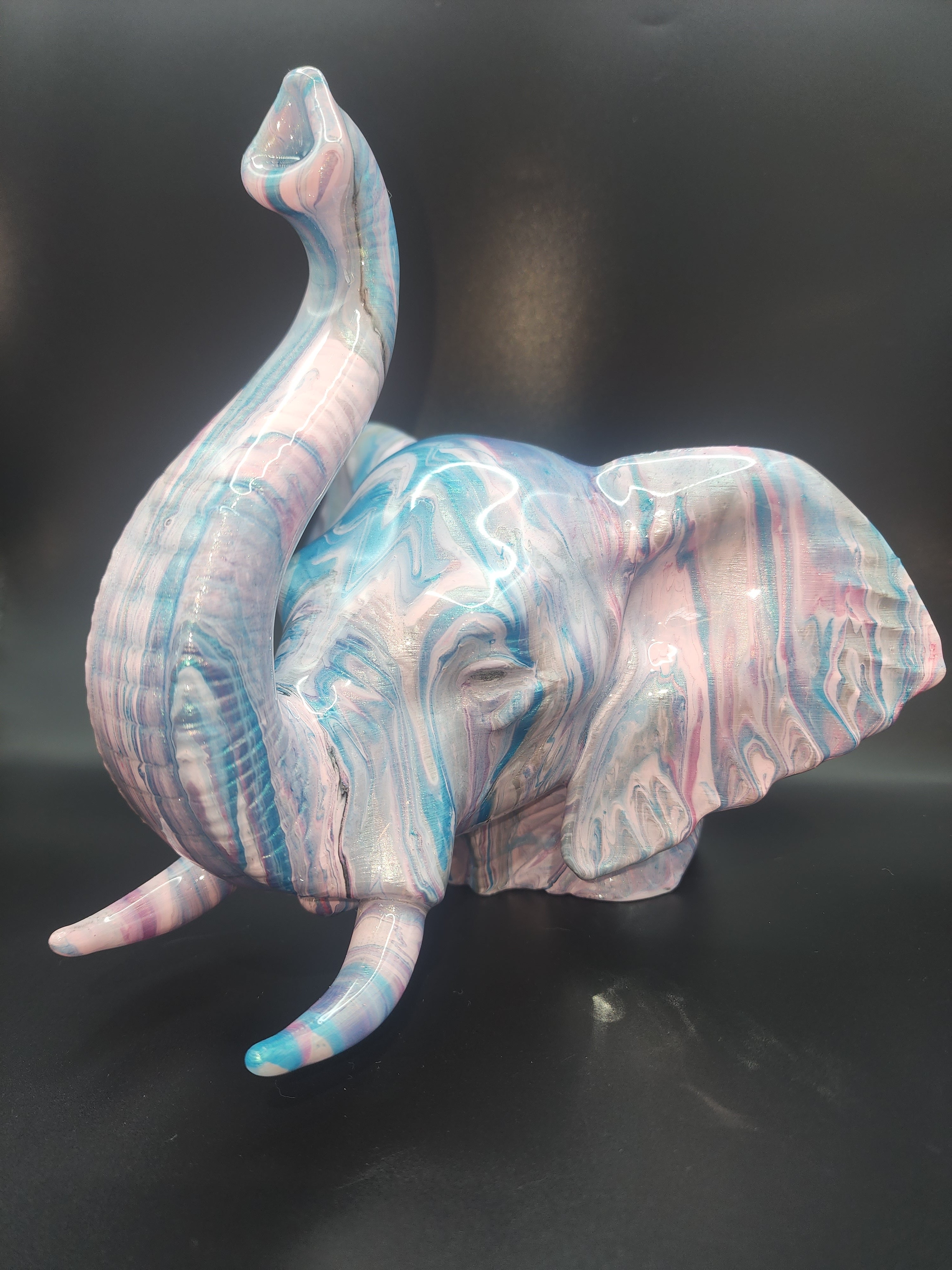 Elephant resin finish