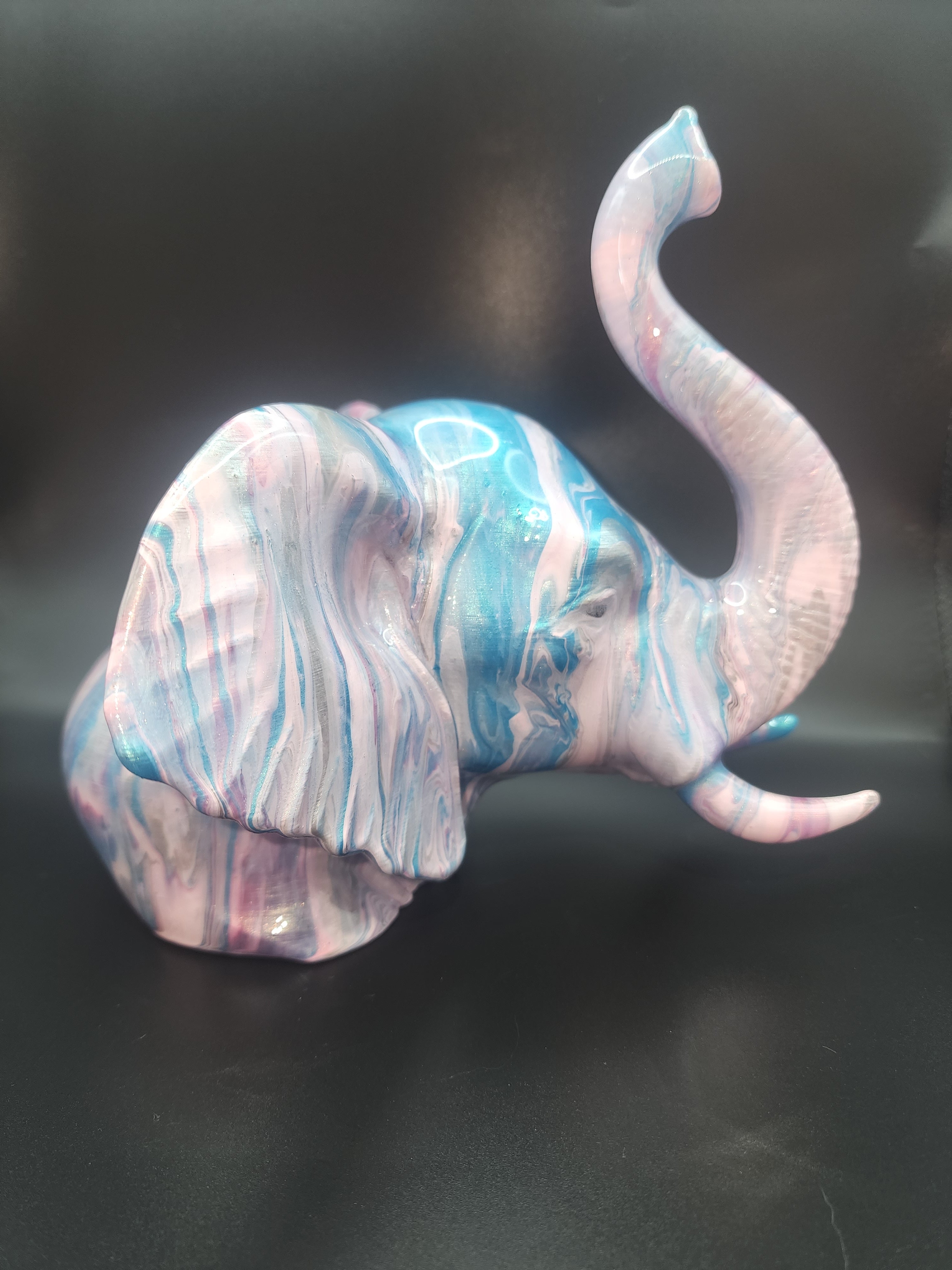 Elephant resin finish