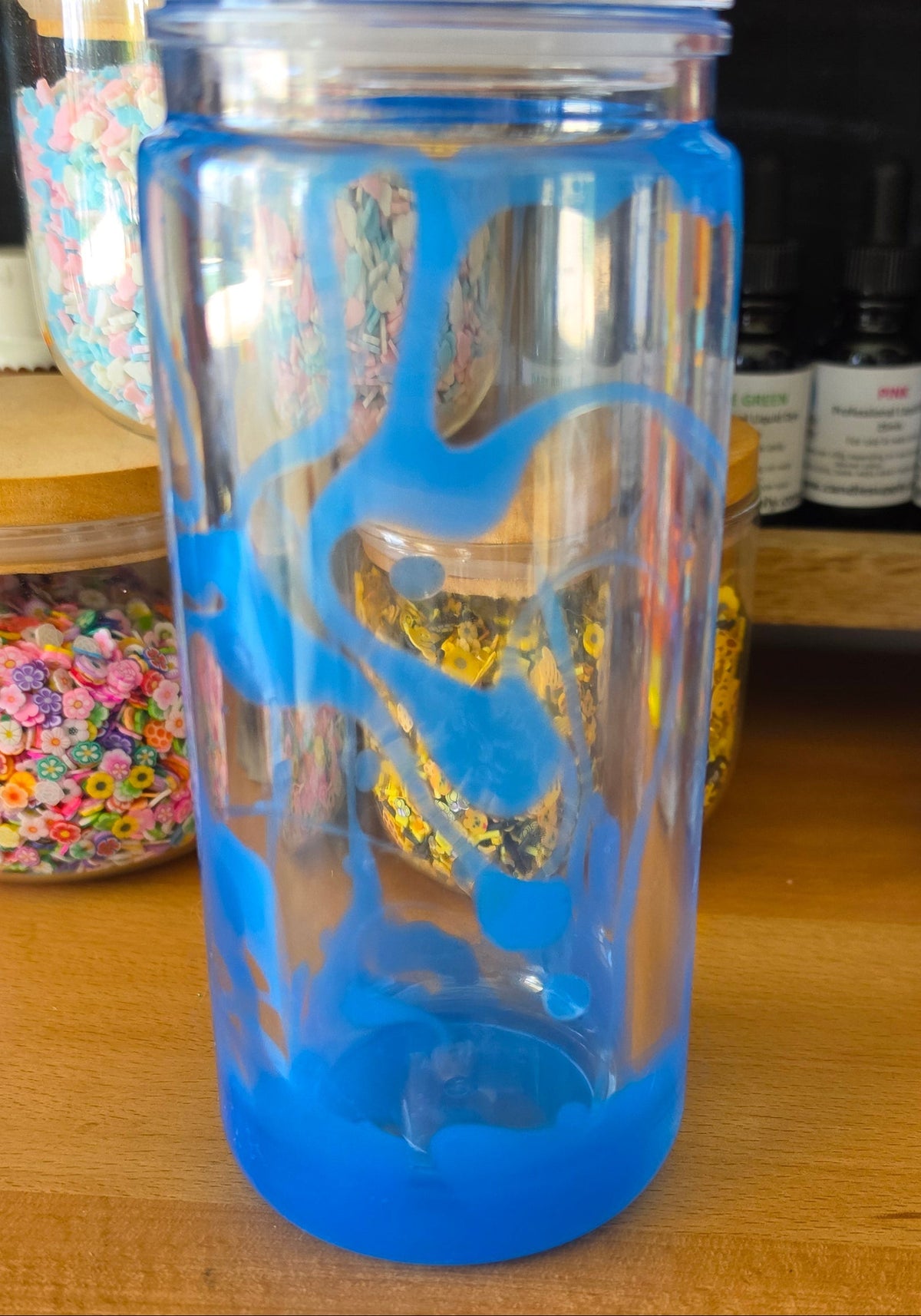 20oz straight acrylic snow globe