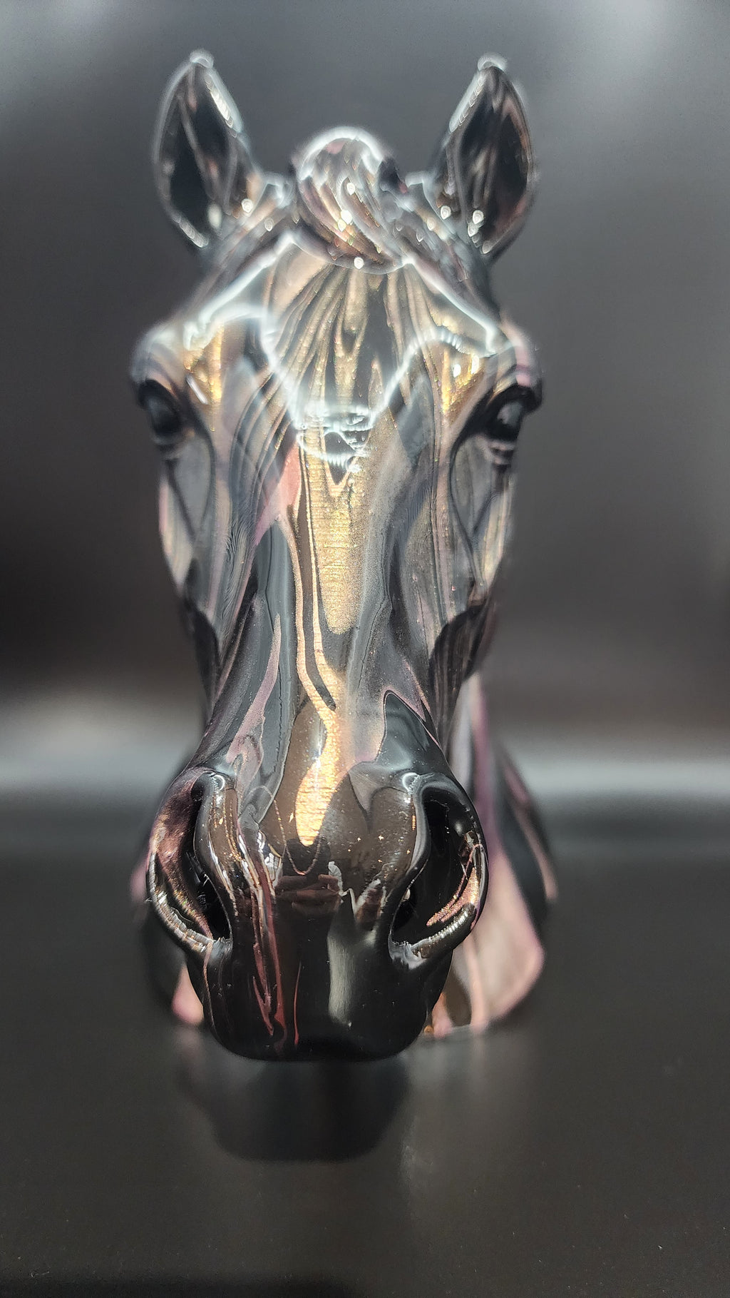 Horse resin finish