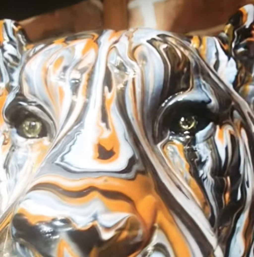 SOLD Tiger gloss varnish finish
