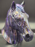 Horse purple resin finish