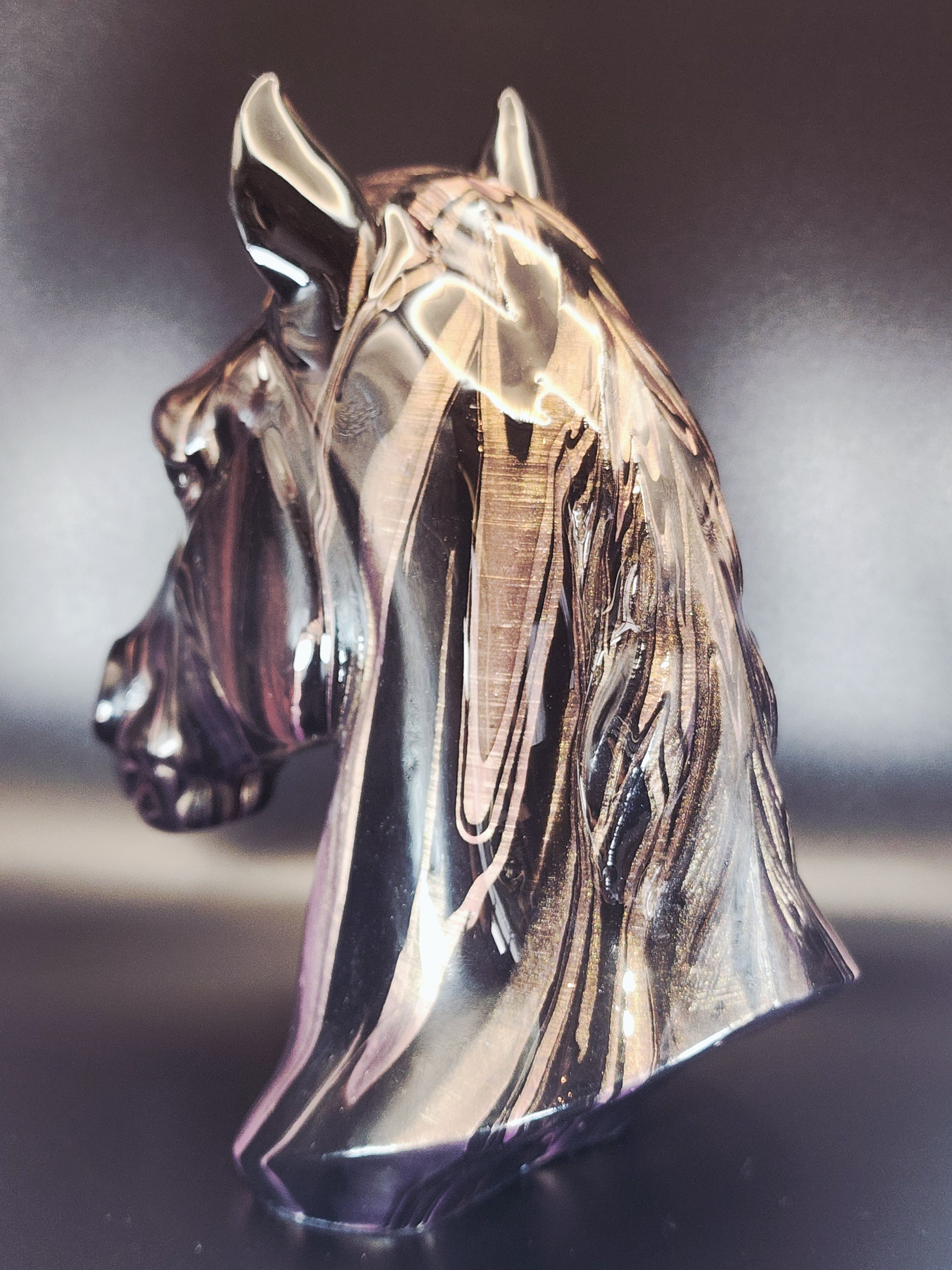 Horse resin finish