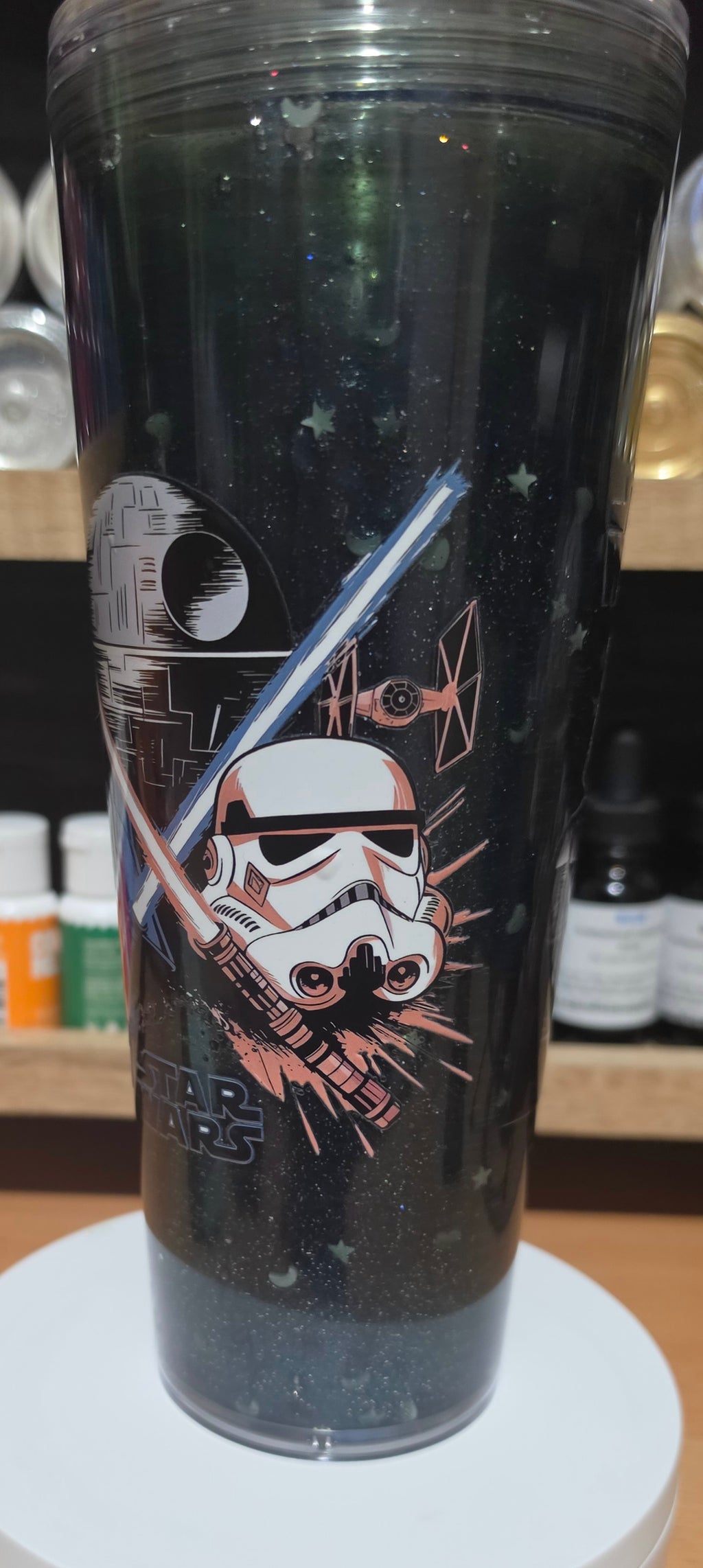 Premade 24oz StarWars snowglobe tumbler