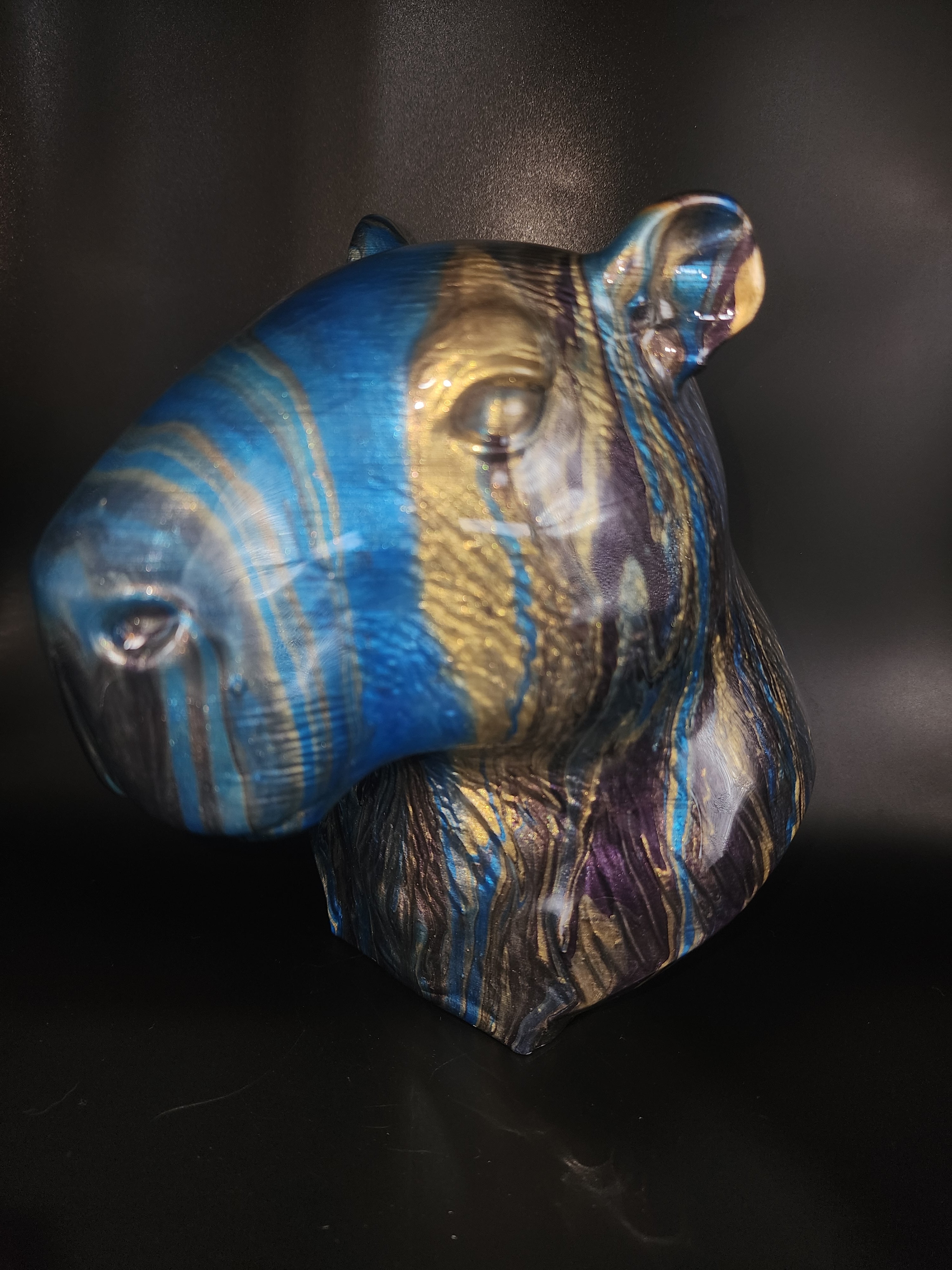 Capybara resin finish
